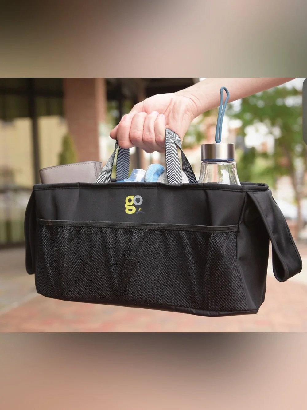 Go Diaper Caddy Organizer Tote - Black